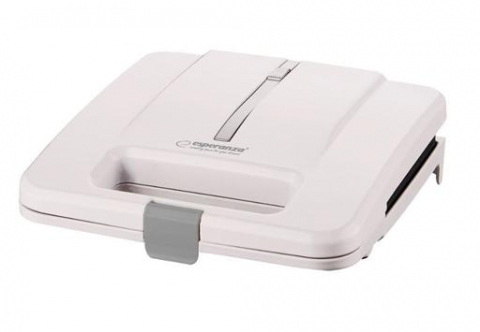 Aparate pentru sandvişuri - Sandwich Maker Esperanza PARMIGIANO EKT010W White, 1000W - Sandwichuri rapide și delicioase cu design modern