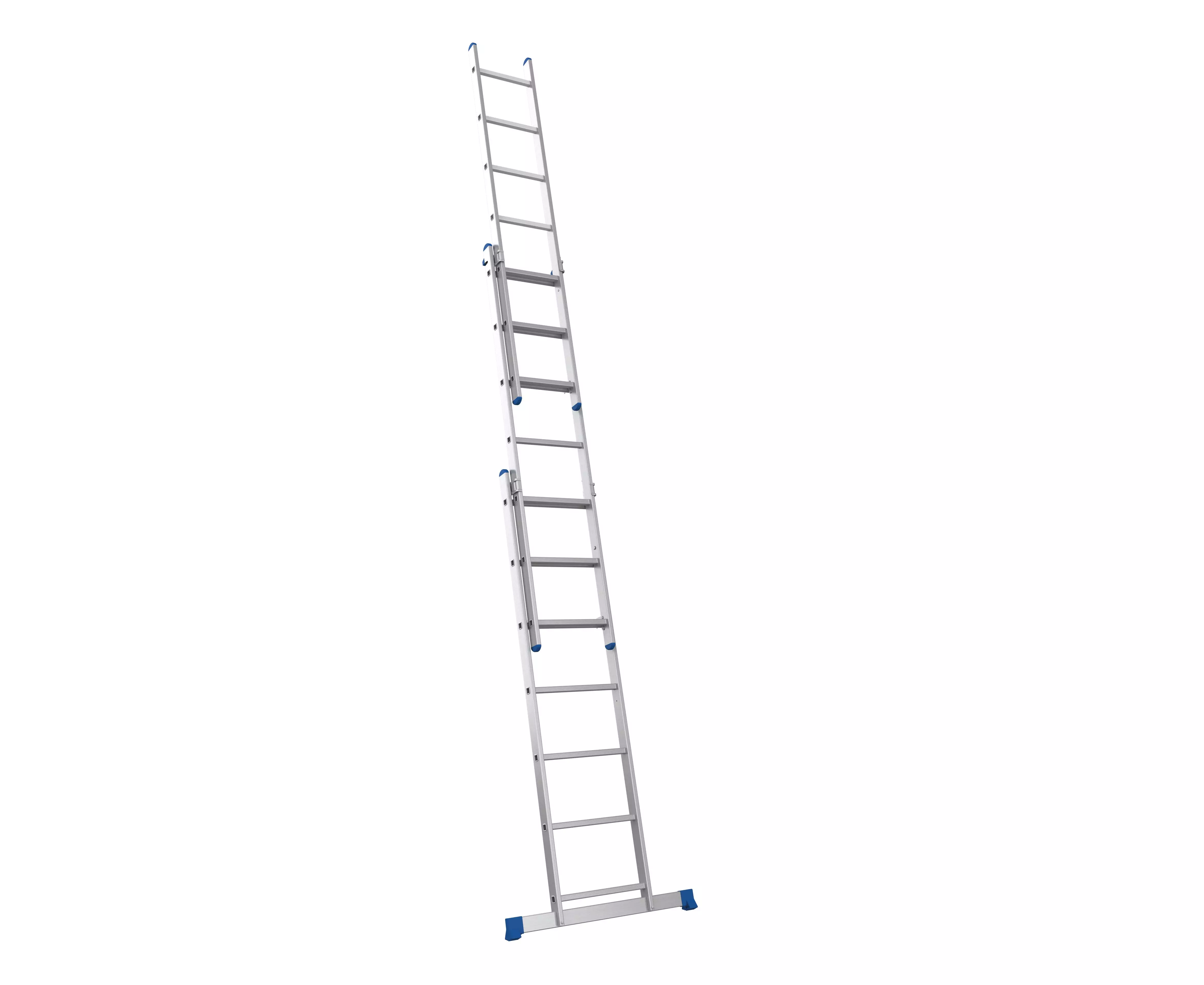 Алюминиевая лестница Nex Metkas трёхсекционная 3x7, высота 3.93 м [2]
