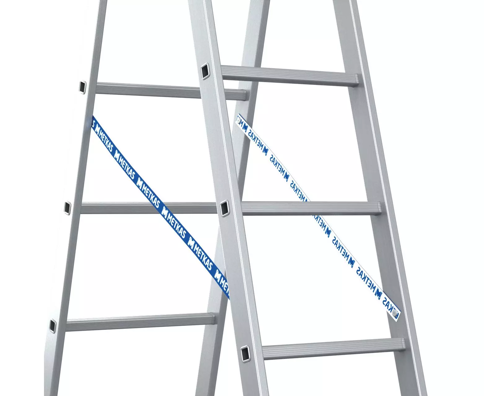 Алюминиевая лестница Nex Metkas двухсекционная 2x9, высота 3.65 м [4]