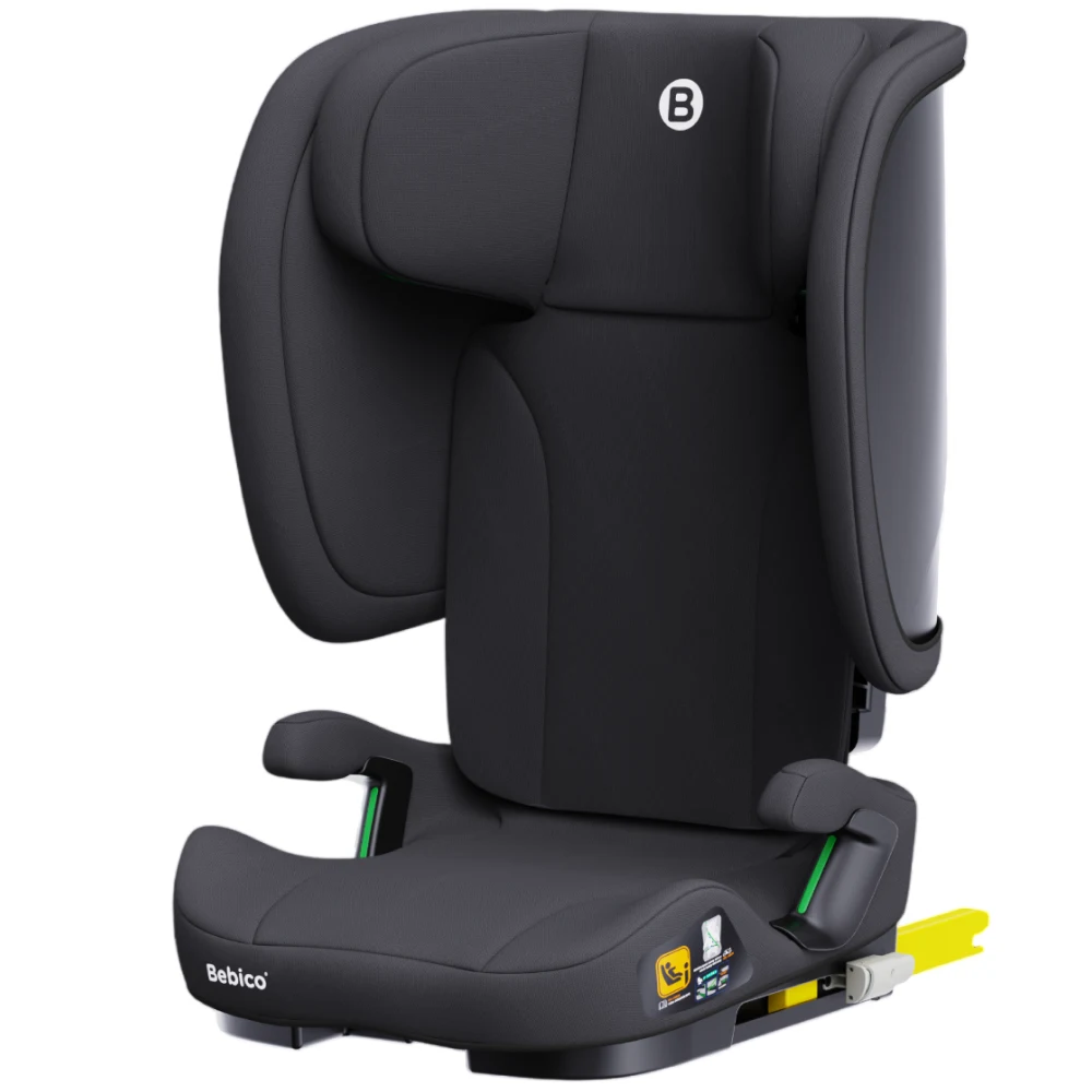 Scaune auto pentru copii - Scaun auto pentru copii Bebico 100–150 cm – Siguranță i-Size și confort premium (Art. T006F negru)