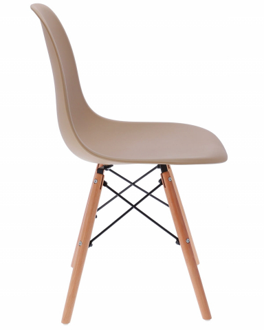 Scaun bucatarie, EVA, Jumi, polipropilena, lemn de fag, 81x46x52cm, Maro [3]