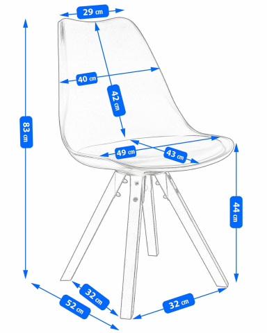 Scaun bucatarie/living, Saida, Jumi, catifea, lemn, 49x52x83 cm, Negru [7]
