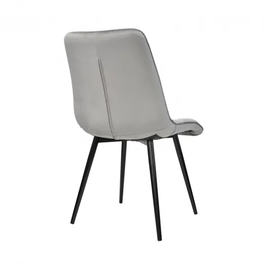 Стул Capella Velvet Grey – Элегантный комфорт и современный стиль для столовой или кухни [2]