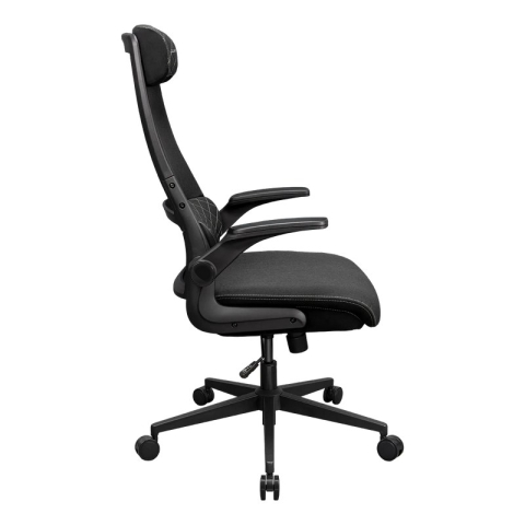 Scaun de birou Cougar Stryder, textil, Negru (gazlift clasa 4, până la 120 kg) [4]