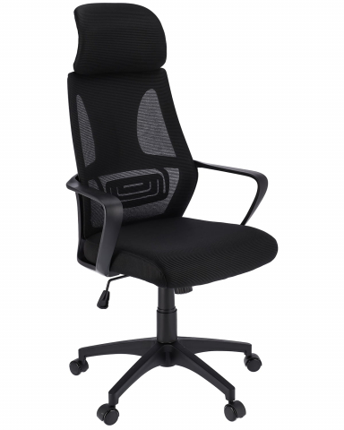 Mobilier - Scaun de birou cu roti Jumi, FUTURA, 125x61x49cm, inaltime reglabila, Negru
