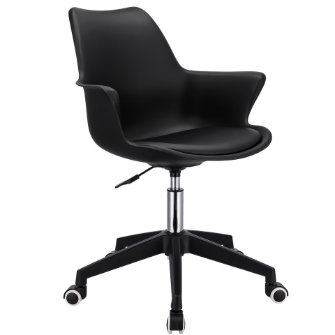 Scaun de birou cu roti Jumi, INEZ, 85x60x28cm, inaltime reglabila, Negru [0]