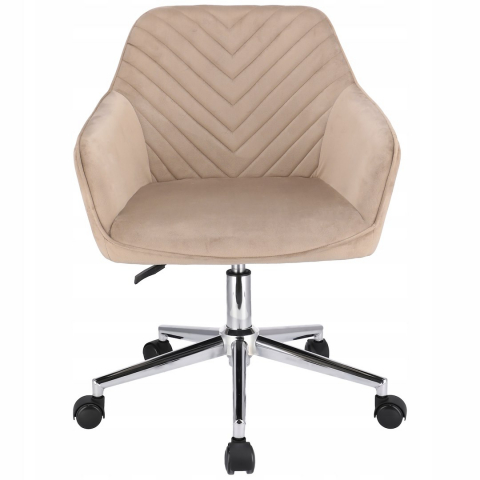 Scaun de birou cu roti Jumi, NAPOLI, 87x57x62cm, inaltime reglabila, Bej [2]