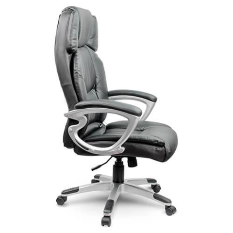 Scaun de birou ergonomic din piele neagră Sofotel EG-227 – Confort Premium și Design Elegant pentru Biroul Tău [2]