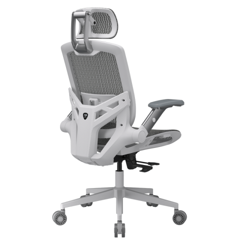 Scaun de gaming Cougar Speeder One (Plasă respirabilă, Gaslift Clasa 4, Reclinabil 135°, Tetieră 3D, Cotiere 3D, Alb) [4]