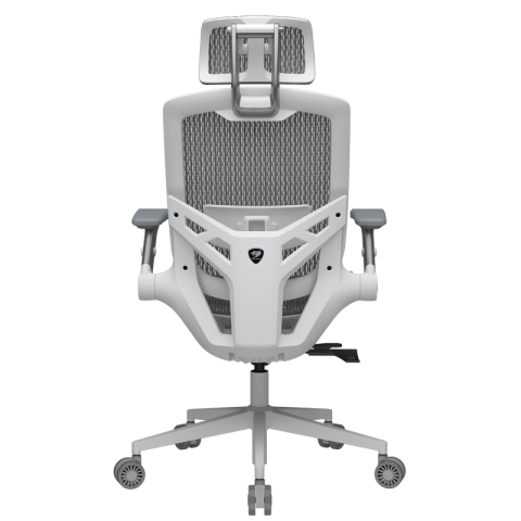 Scaun de gaming Cougar Speeder One (Plasă respirabilă, Gaslift Clasa 4, Reclinabil 135°, Tetieră 3D, Cotiere 3D, Alb) [2]