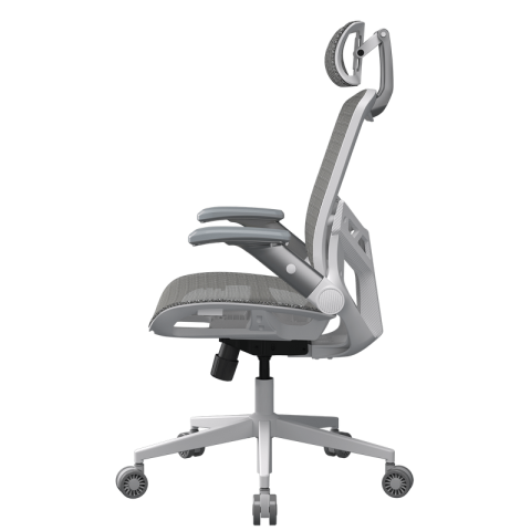 Scaun de gaming Cougar Speeder One (Plasă respirabilă, Gaslift Clasa 4, Reclinabil 135°, Tetieră 3D, Cotiere 3D, Alb) [5]