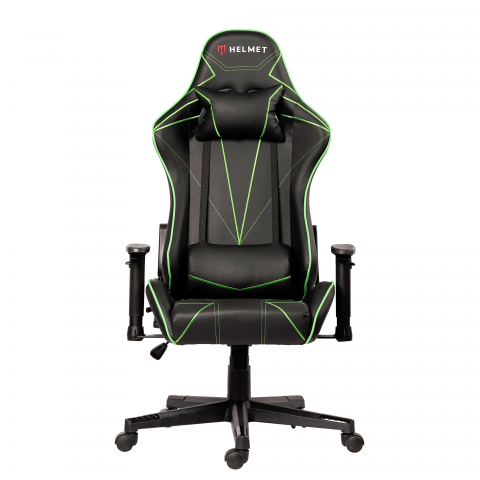 Scaun de gaming Helmet CH-502, Verde [1]