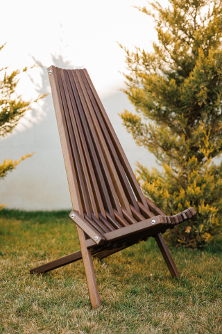 Scaune și fotolii de grădină - Scaun de grădină Kentucky Garden Elite, maro – eleganță naturală și confort pentru exterior
