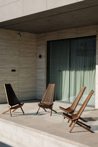 Scaun de grădină Kentucky Garden Elite, maro – eleganță naturală și confort pentru exterior [3]