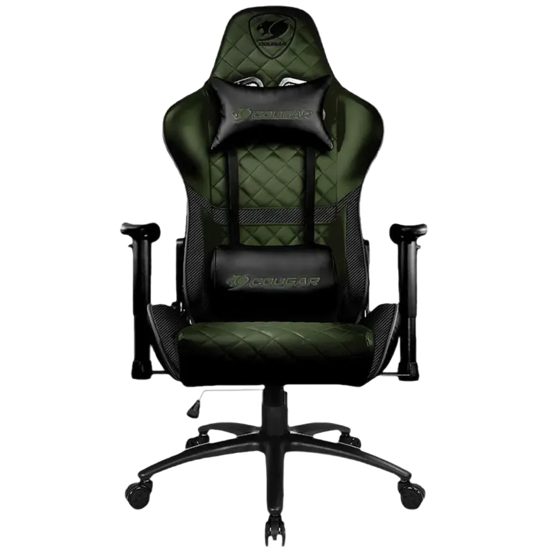Fotolii Gaming - Игровое кресло Cougar Armor One, PVC Кожа, Черный/Зеленый