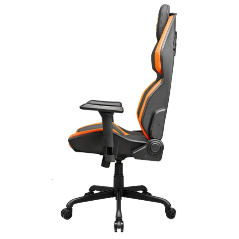 Scaun gaming Cougar Hotrod, piele PU, Negru / Portocaliu (gazlift clasa 4, spătar 150°, până la 136 kg) [1]