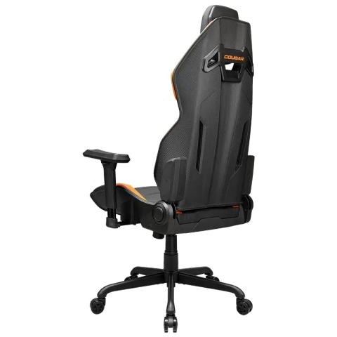 Scaun gaming Cougar Hotrod, piele PU, Negru / Portocaliu (gazlift clasa 4, spătar 150°, până la 136 kg) [3]