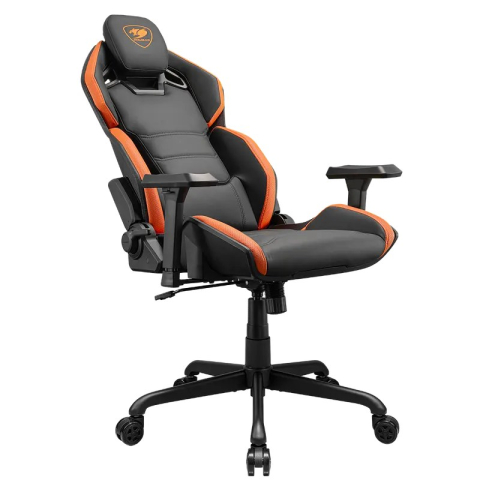 Scaun gaming Cougar Hotrod, piele PU, Negru / Portocaliu (gazlift clasa 4, spătar 150°, până la 136 kg) [6]