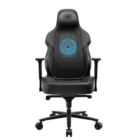 Scaun gaming Cougar NxSys AERO, piele PU, Negru (gazlift clasa 4, spătar 150°, până la 160 kg) [6]