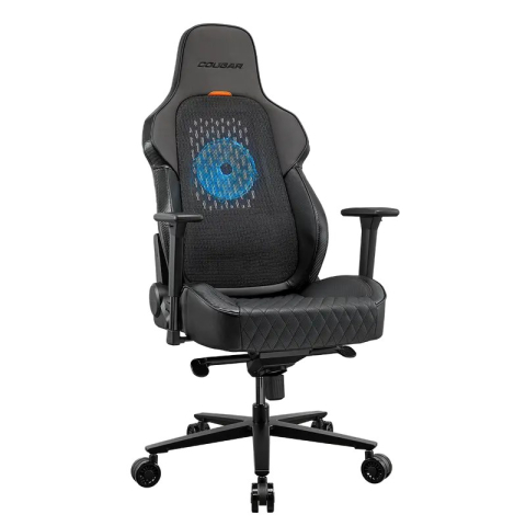 Scaun gaming Cougar NxSys AERO, piele PU, Negru (gazlift clasa 4, spătar 150°, până la 160 kg) [8]