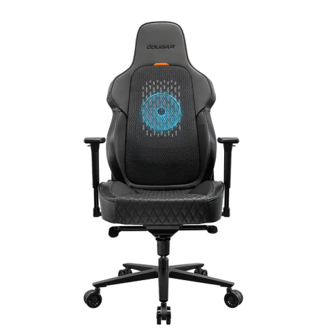 Scaun gaming Cougar NxSys AERO, piele PU, Negru (gazlift clasa 4, spătar 150°, până la 160 kg) [10]