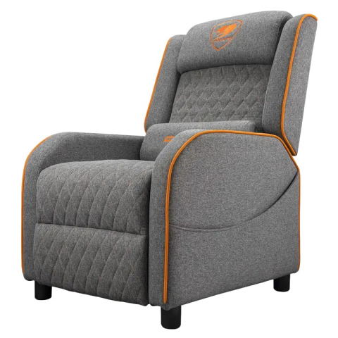 Scaun gaming Cougar Ranger One, textil, Gri / Portocaliu (spătar 160°, până la 150 kg) [10]