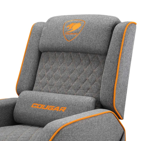 Scaun gaming Cougar Ranger One, textil, Gri / Portocaliu (spătar 160°, până la 150 kg) [9]
