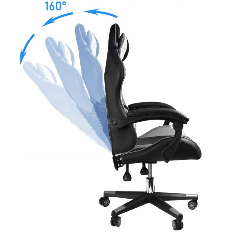 Scaun gaming Jumi ARAGON, cu covoraș, Negru/Galben/Gri – Ergonomie și Stil pentru Gaming [12]