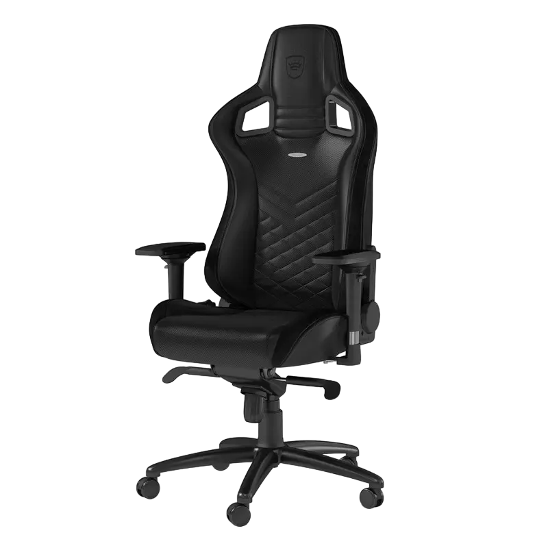 Fotolii - Scaun Gaming Noble Epic NBL-ECC-PU-BLA Compact black/carbon, User max load up to 120kg / height 125-160cm
