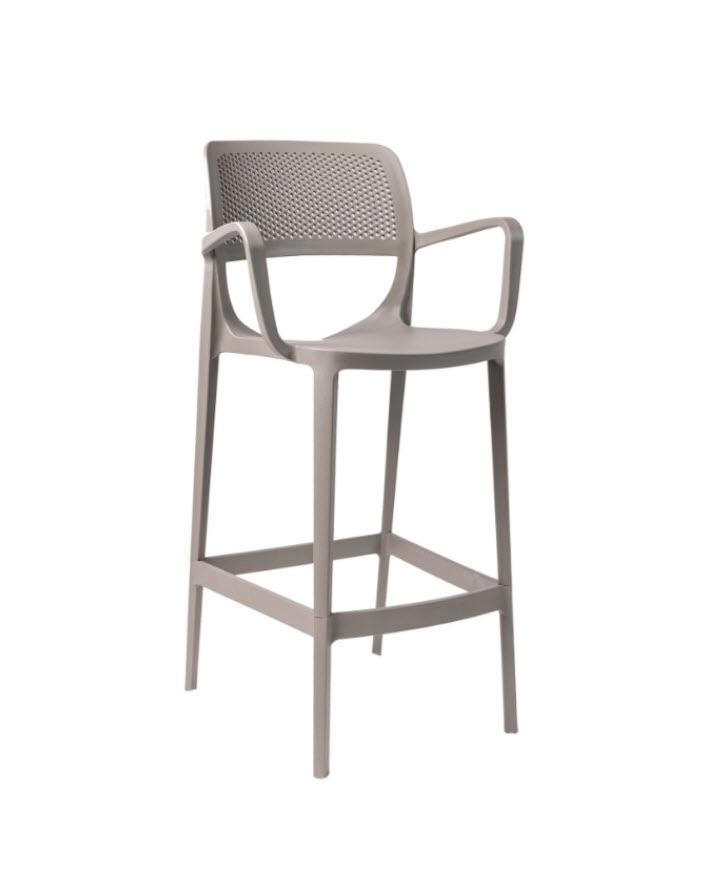 Casa și grădina - Scaun MILA BAR XL Cappucino – Eleganță și durabilitate pentru orice spațiu!