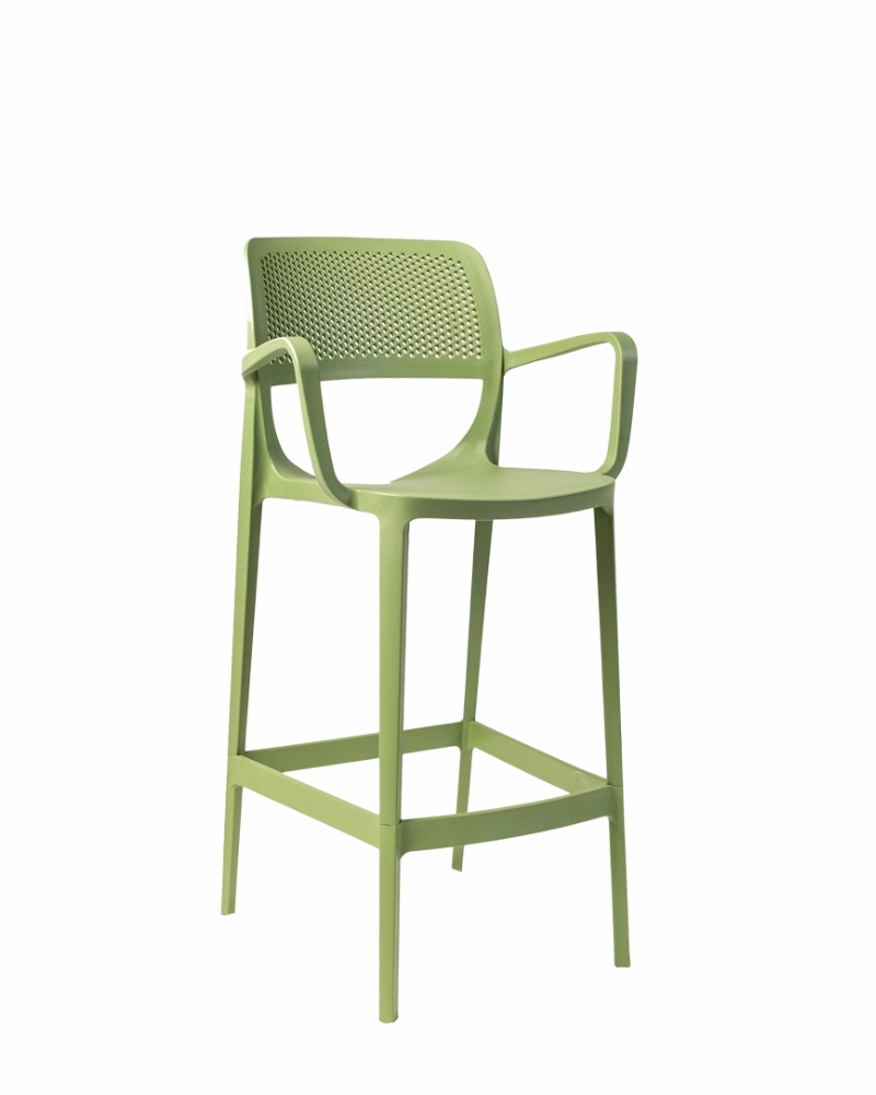 Casa și grădina - Scaun MILA BAR XL Verde – Eleganță și durabilitate pentru orice spațiu!