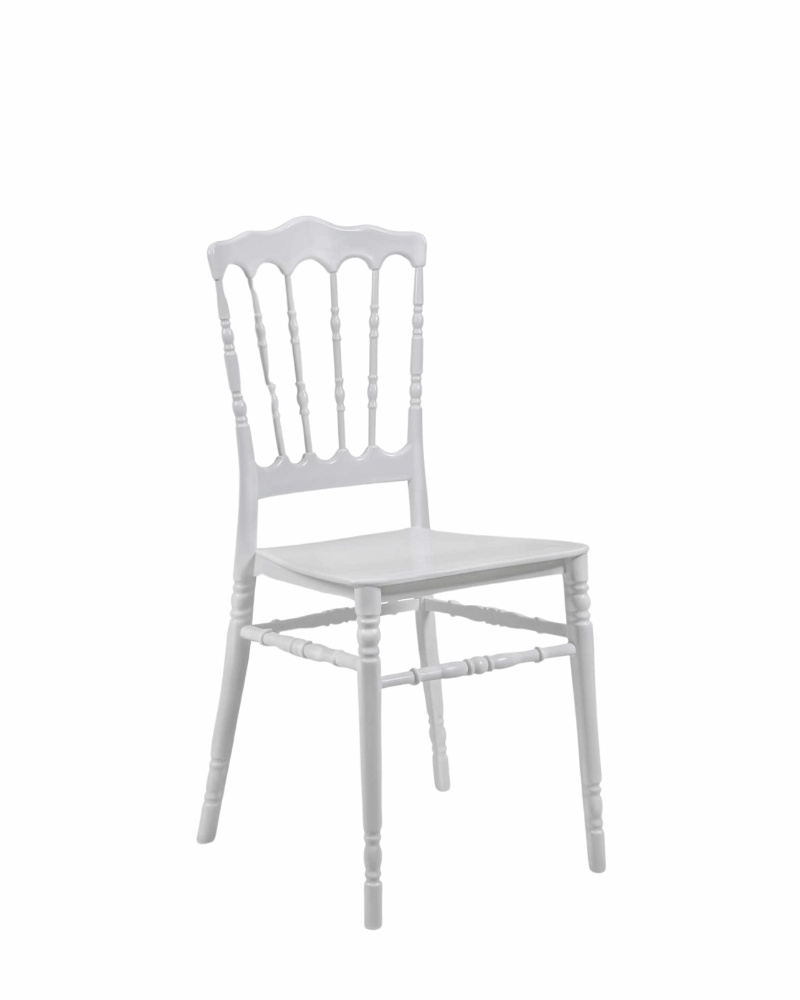 Casa și grădina - Scaun NAPOLEON Alb – Eleganță și durabilitate pentru evenimente speciale!