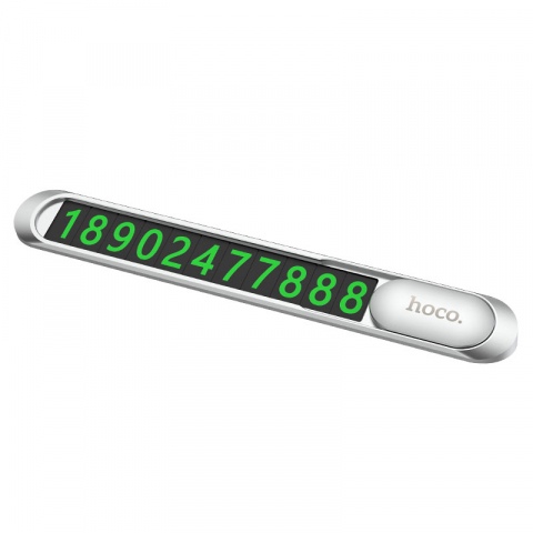 Suport pentru Numar de Telefon - Semn de Oprire Metalic Ascuns PH41 Promise – Suport auto universal cu număr fluorescent