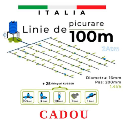 Seră de grădină 10x3x2,5m, țeavă galvanizată Ø26mm, 2 uși rulabile – Spațiu generos de 30 m² la preț accesibil [1]