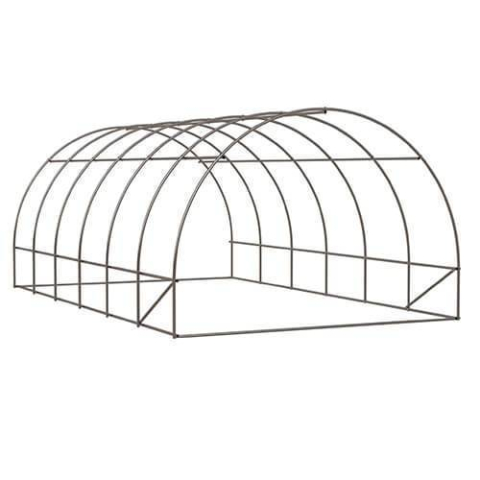 Теплица садовая 12×4×2,5 м, оцинкованная труба Ø32 мм, 2 двери – профессиональная площадь 48 м² с армированной плёнкой 240 г/м² [8]