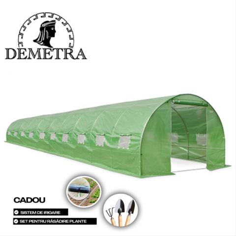 Casa și grădina - Seră pentru grădină Demetra 10x3x2m - spațiu generos, protecție UV
