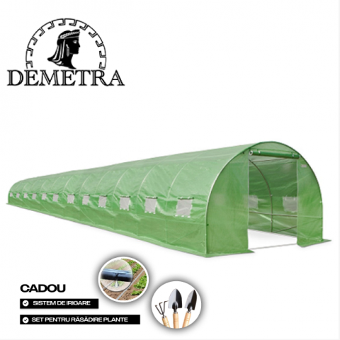 Теплицы - Seră pentru grădină Demetra 12x3x2m - construcție stabilă, utilizare îndelungată