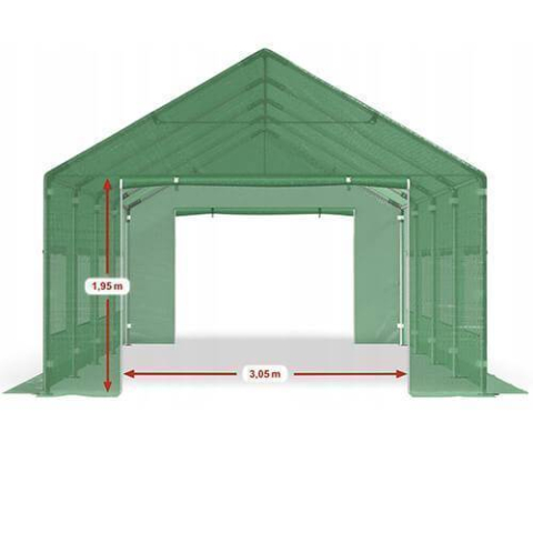 Casa și grădina - Sera profesională de tip tunel extra-spațioasă – recolte impresionante, protecție superioară și durabilitate excepțională pentru grădina ta mare!