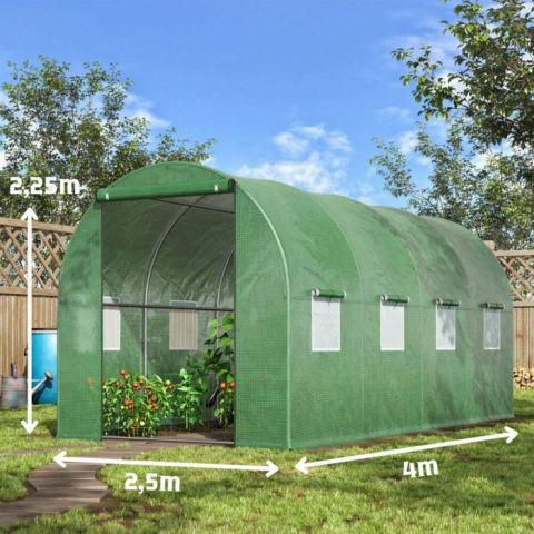 Capace din sticla - Seră Profesionistă 4×2.5×2.25 m – Recoltă bogată tot anul