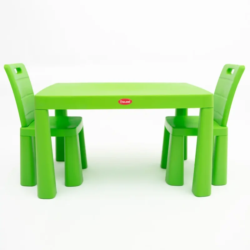 Mese in set cu scaune - Set masă cu 2 scaune Doloni (verde)