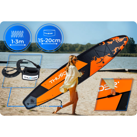 Set placă gonflabilă SUP Thunder EARTH 365 x 75 x 15 cm – până la 150 kg, complet echipat [7]