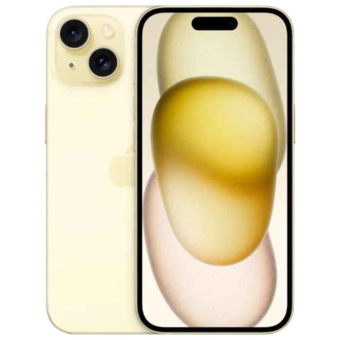 iPhone 15 - Smartphone Apple iPhone 15, 6GB/128GB, Galben – tehnologie de vârf într-un design luminos
