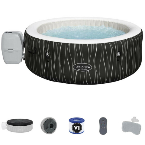 Jacuzzi - Bestway Jacuzzi SPA Hollywood AirJet 196x66 cm, 908L, pentru 6 persoane - Model 60059
