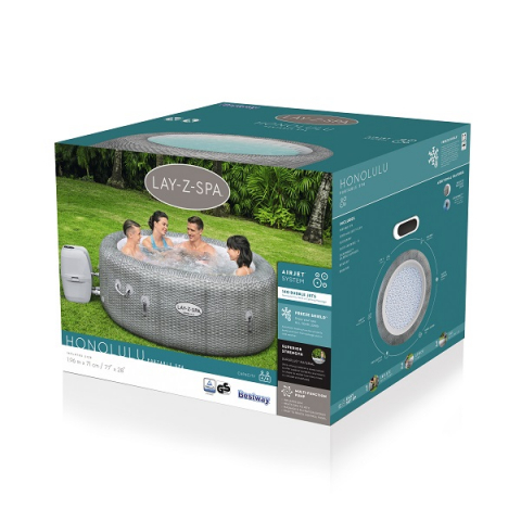 SPA gonflabil Honolulu AirJet 196×71 cm, 916 L, pentru 4-6 persoane [3]