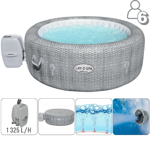Jacuzzi - SPA gonflabil Honolulu AirJet 196×71 cm, 916 L, pentru 4-6 persoane