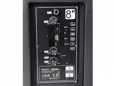 Boxă SPEAKER OG84 20W + 3W Tweeter, Karaoke Mic FM Bluetooth [4]