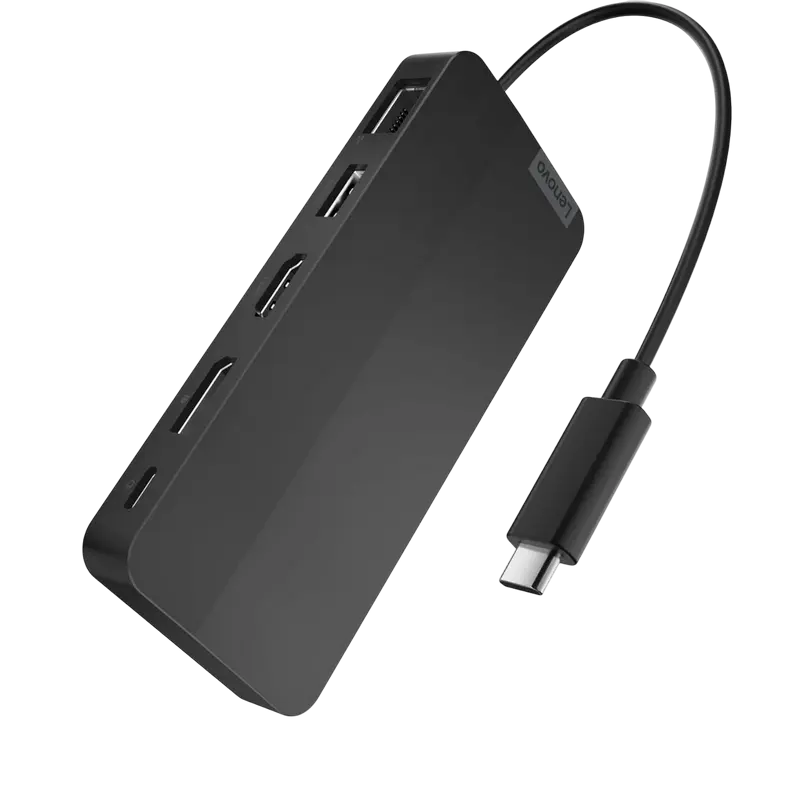 USB HUB - Stație de andocare Lenovo USB-C Dual Display Travel Dock – 2 monitoare 4K, 65W Power Delivery, ultra-portabilă