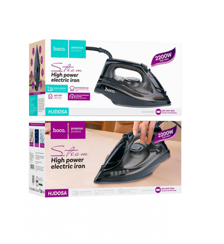 Stație de călcat cu aburi HJD05A, 2200W, bază ceramică, 320ML, Negru [3]