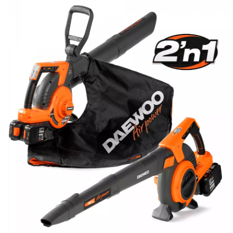 Садовые инструменты - Аккумуляторный пылесос-воздуходув Daewoo DABL 9042Li SET