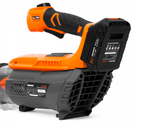 Аккумуляторный воздуходув DAEWOO DABL 5521Li SET (21V, 2.5Ah, 10800 л/мин, 55 м/с, Зарядное устройство в комплекте) [3]